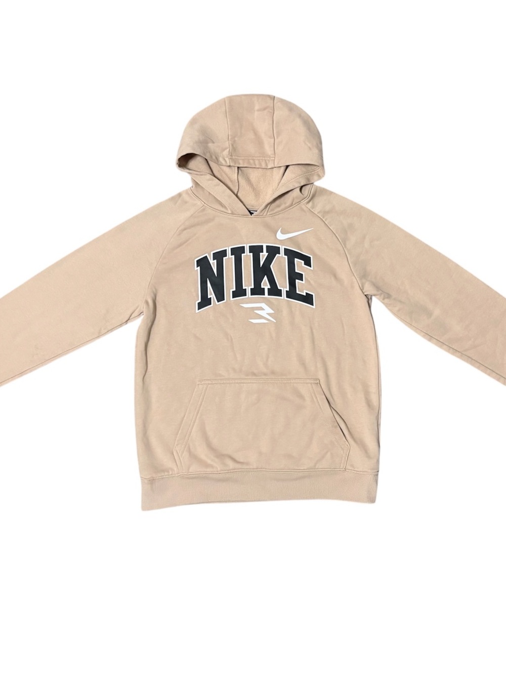 Nike 3Brand Beige Hoodie Youth Boys Size Large 12-13 Years